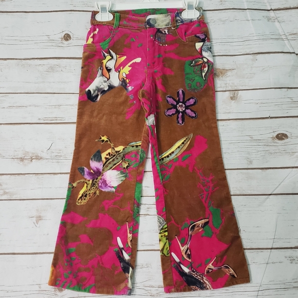 Oilily Other - Oilily Enchanted Forest Velvet Pants